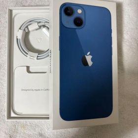 【箱・未使用純正ケーブル付】iPhone 13 ブルー128 GB SIMフリー