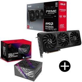 ASUS PRIME-RX9070XT-O16G PRIME グラフィックボード + ROG-STRIX-1000P-GAMING 電源ユニット セット
