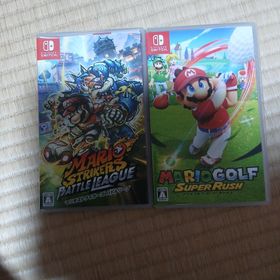 ニンテンドウ(任天堂)の【お得】マリオストライカーズ バトルリーグ、マリオゴルフスーパーラッシュ(家庭用ゲームソフト)