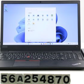 Lenovo ThinkPad E580 Core i5 8250U 1.6GHz/8GB/256GB(SSD)/15.6W/FHD(1920x1080)/Win11 【中古】