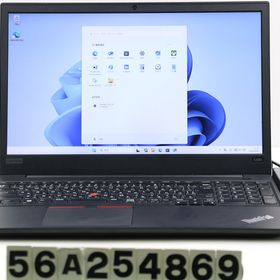 Lenovo ThinkPad E580 Core i5 8250U 1.6GHz/8GB/256GB(SSD)/15.6W/FHD(1920x1080)/Win11 【中古】