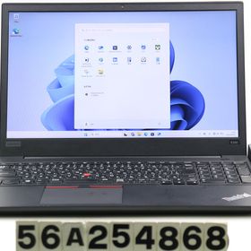 Lenovo ThinkPad E580 Core i5 8250U 1.6GHz/8GB/256GB(SSD)/15.6W/FHD(1920x1080)/Win11 【中古】
