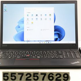 Lenovo ThinkPad E580 Core i3 8130U 2.2GHz/8GB/256GB(SSD)/15.6W/FHD(1920x1080)/Win11 【中古】