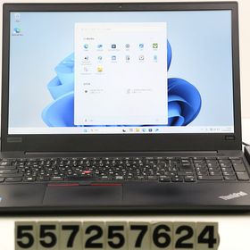 Lenovo ThinkPad E580 Core i3 8130U 2.2GHz/8GB/256GB(SSD)/15.6W/FHD(1920x1080)/Win11 【中古】