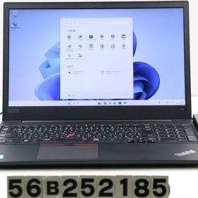 Lenovo ThinkPad E580 Core i5 8250U 1.6GHz/8GB/256GB(SSD)/15.6W/FHD(1920x1080)/Win11 【中古】