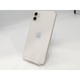 【中古】Apple 国内版 【SIMフリー】 iPhone 11 64GB ホワイト MWLU2J/A【浜松駅前】保証期間１ヶ月【ランクC】