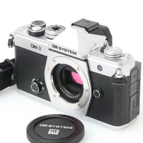 【中古】【美品】OMシステム OM SYSTEM OM-3 ボディ（センサー清掃済み） CA01-M6448-2Q2B OMSYSTEM ミラーレス マイクロフォーサーズマウント 手ブレ補正 4K対応