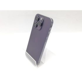 【中古】Apple docomo 【SIMフリー】 iPhone 14 Pro 512GB ディープパープル MQ283J/A【熊本】保証期間１ヶ月【ランクC】