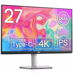 Dell S2722QC 27インチ 4K モニター (3年間無輝点交換保証/IPS非光沢/USB Type-C・HDMIx2/sRGB 99%/縦横回転・高さ調整/4ms/AMD FreeSync/スピーカー付)