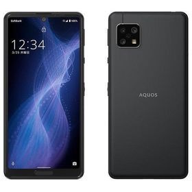 【中古】SHARP AQUOS sense5G A004SH ブラック Cランク 液晶傷/焼き付き/ドット抜け【日曜日以外即日発送】【送料無料】