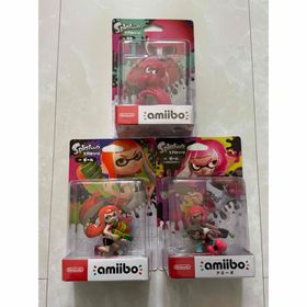 ニンテンドースイッチ(Nintendo Switch)のスプラトゥーン amiibo アミーボ ガール ネオンピンク タコ セット(その他)