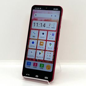 【美品】BASIO active SHG09 au SIMフリー レッド シニア[B106]