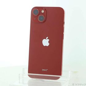 〔中古〕Apple(アップル) iPhone13 128GB プロダクトレッド MLNF3J／A SIMフリー〔247-ud〕