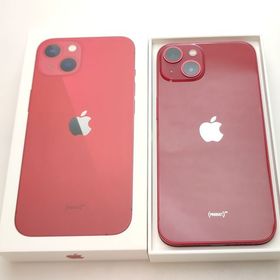 【中古良品】 iPhone13 128GB レッド 国内版SIMフリー バッテリー85%