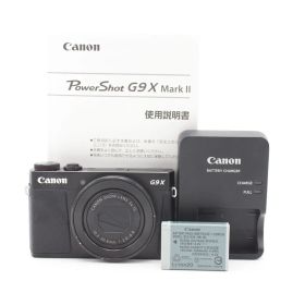 ■良品■ CANON コンパクトデジタルカメラ PowerShot G9 X Mark II ブラック 1.0型センサー/F2.0レンズ/光学3倍ズーム PSG9XMARKIIBK ♯11203