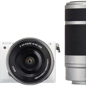 【中古】SONY(ソニー) ミラーレス一眼 α5100 ダブルズームキット E PZ 16-50mm F3.5-5.6 OSS + E 55-210mm F4.5-6.3 OSS ホワイト ILCE-5100Y当店保証30日間 人気モデル 高画質 売れ筋