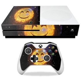 MightySkins Microsoft Xbox One S 用ビニールスキン「Galaxy Smile」保護デカールラップ 着脱簡単