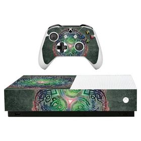 MightySkins Xbox One S オールデジタル版 用ビニールスキン「Celtic Dragon」保護デカールラップ 着脱簡単