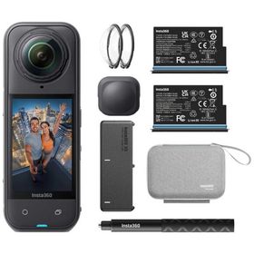 INSTA360 アクションカメラ 360°カメラ Insta360 X5 Essentials Bundle ブラック CINSAAHA-X504