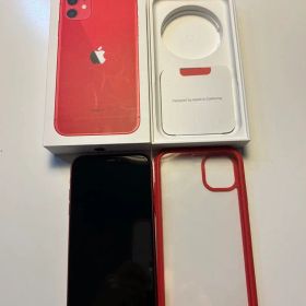 Apple iPhone 11 赤色 本体とケース付き