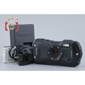 【中古】RICOH リコー PENTAX ペンタックス WG-80 ブラック 防水アクションカメラ シャッター回数僅少
