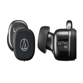【長期保証付】オーディオテクニカ audio-technica ATH-SQ1TW2NC-BK ブラック 完全ワイヤレスノイズキャンセリングイヤホン