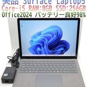美品Surface Laptop5 i5／8／256GBオフィス 電池良好98%