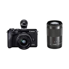Canon EOS M6 Mark II ブラック 良品 動作確認済み 1ヶ月保証付 小型軽量 ミラーレス