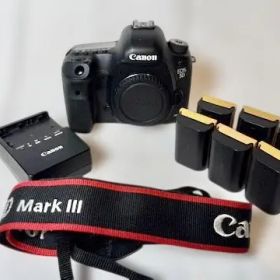 Canon EOS 5D Mark III 本体とバッテリー ストラップ