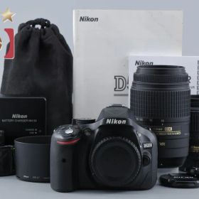 【中古】Nikon ニコン D5200 ダブルズームキット ブラック