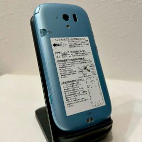 docomo/F-06F/らくらくスマートフォン/水色/本体のみ/IMEI確認済み/FCNT/スマホ/動作品/No.196