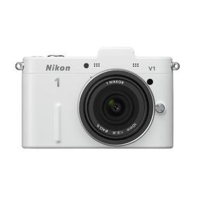 Nikon ミラーレス一眼カメラ Nikon 1 (ニコンワン) V1 (ブイワン) 薄型レンズキット ホワイトN1 V1ULK WH