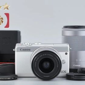 【中古】Canon キヤノン EOS M100 ダブルズームレンズキット ホワイト