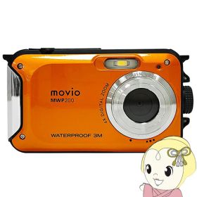 防水コンパクトデジタルカメラ movioナガオカ 500万画素 防水等級IPX8 デジカメ MWP200【/srm】