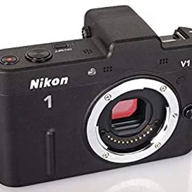 【中古】 Nikon ニコン ミラーレス一眼カメラ Nikon ニコン 1 (ワン) V1 (ブイワン) ボディ ブラック N1 V1 BK