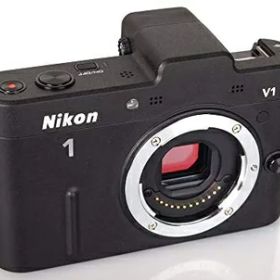 【中古】 Nikon ミラーレス一眼カメラ Nikon 1 (ニコンワン) V1 (ブイワン) ボディ ブラック N1 V1 BK