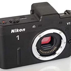 【中古】Nikon ミラーレス一眼カメラ Nikon 1 (ニコンワン) V1 (ブイワン) ボディ ブラック N1 V1 BK
