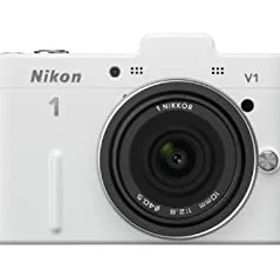 【中古】Nikon ミラーレス一眼カメラ Nikon 1 (ニコンワン) V1 (ブイワン) 薄型レンズキット ホワイトN1 V1ULK WH