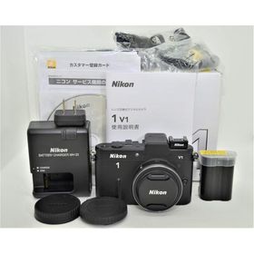 Nikon ミラーレス一眼カメラ Nikon 1 (ニコンワン) V1 (ブイワン) 薄型レンズキット ブラックN1 V1ULK BK