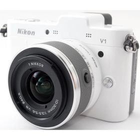 ニコン ミラーレス Nikon 1 V1 レンズキット ホワイト 中古 新品SDカード付き 届いてすぐに使える