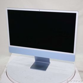 (中古)Apple iMac 24-inch Mid-2021 MJV93J/A Apple M1 8コアCPU_7コアGPU 8GB SSD256GB ブルー (26.3 Tahoe)(276-ud)