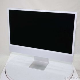 (中古)Apple iMac 24-inch Mid-2021 MGTF3J/A Apple M1 8コアCPU_7コアGPU 8GB SSD256GB シルバー (26.3 Tahoe)(198-ud)