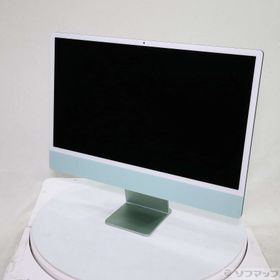 (中古)Apple iMac 24-inch Mid-2021 MGPJ3J/A Apple M1 8コアCPU_8コアGPU 16GB SSD512GB グリーン (15.7 Sequoia)(377-ud)