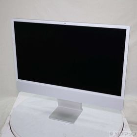 (中古)Apple iMac 24-inch Mid-2021 MGPC3J/A Apple M1 8コアCPU_8コアGPU 8GB SSD256GB シルバー (26.3 Tahoe)(377-ud)