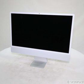 (中古)Apple iMac 24-inch Mid-2021 MGPC3J/A Apple M1 8コアCPU_8コアGPU 16GB SSD256GB シルバー (15.7 Sequoia)(198-ud)