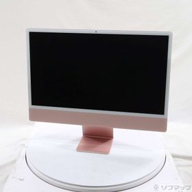 (中古)Apple iMac 24-inch Mid-2021 MGPN3J/A Apple M1 8コアCPU_8コアGPU 8GB SSD512GB ピンク (26.3 Tahoe)(258-ud)