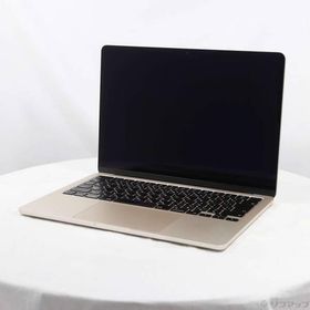 〔中古〕Apple(アップル) MacBook Air 13.6-inch Early-2024 MRXT3J／A Apple M3 8コアCPU_8コアGPU 8GB SSD256GB スターライト 〔26.3 Tahoe〕〔198-ud〕