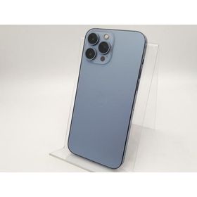 【中古】Apple au 【SIMフリー】 iPhone 13 Pro Max 256GB シエラブルー MLJD3J/A【広島】保証期間１ヶ月【ランクC】