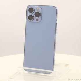 〔中古〕Apple(アップル) iPhone13 Pro Max 256GB シエラブルー MLJD3J／A SIMフリー〔344-ud〕
