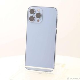 〔中古〕Apple(アップル) iPhone13 Pro Max 256GB シエラブルー MLJD3J／A SIMフリー〔377-ud〕